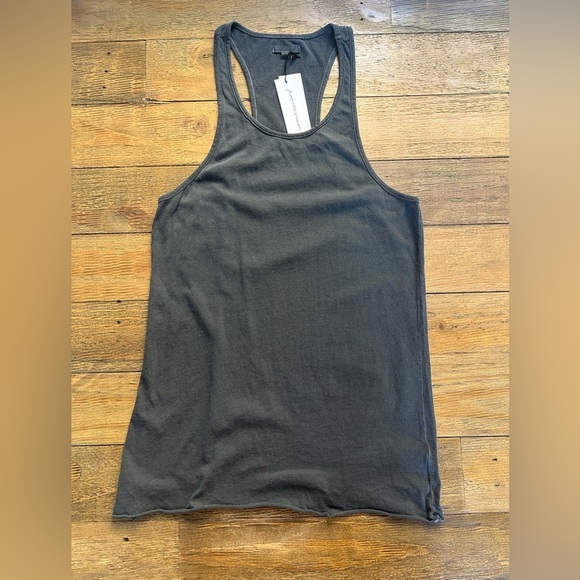 Unsubscribed Tops - UNSUBSCRIBED Women's Faded Black Raceback TankTop Sleeveless Jersey Basic Casual